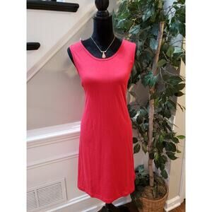 Boxercraft Tank Dress Womens 2XL Red Knit Casual Racerback Round Neck Pullover